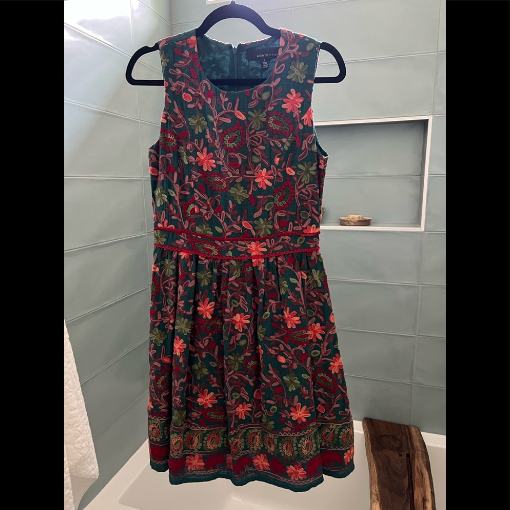 Anthropologie dress with embroidery.